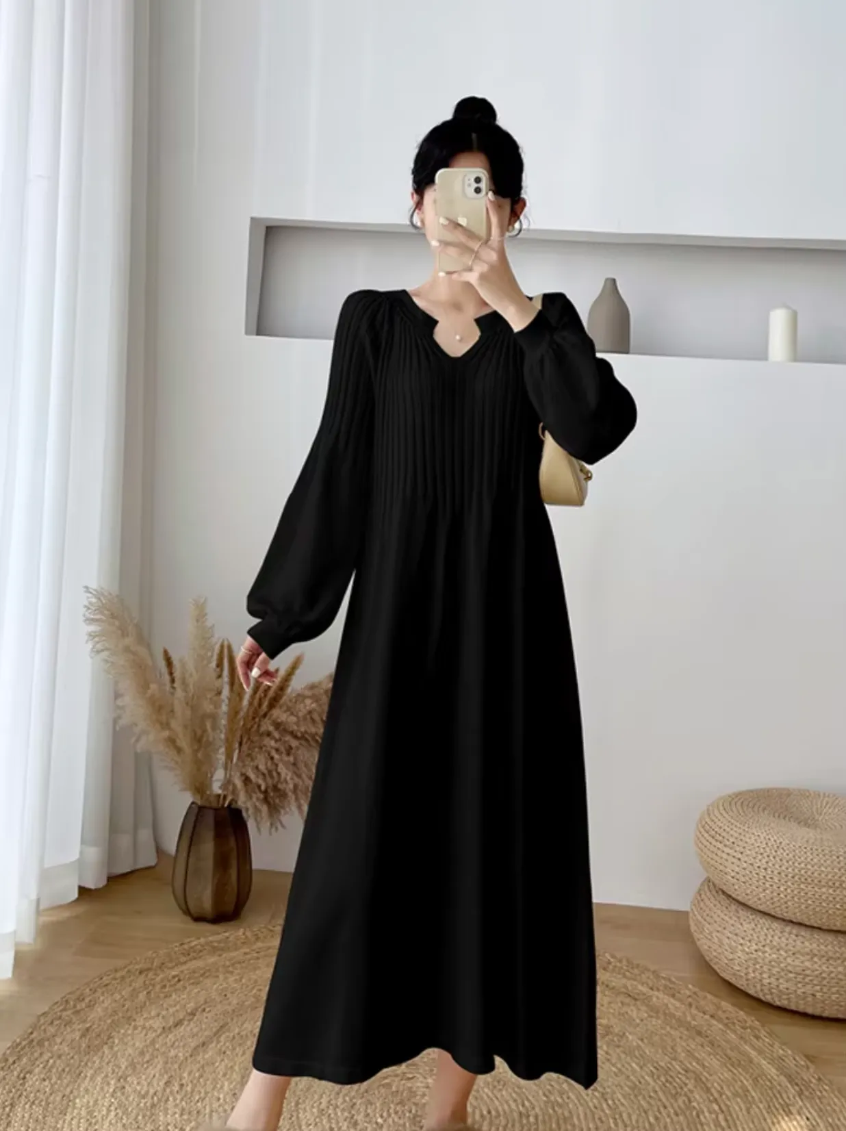Heidi-Mode | Lockere Baumwollstrickkleid