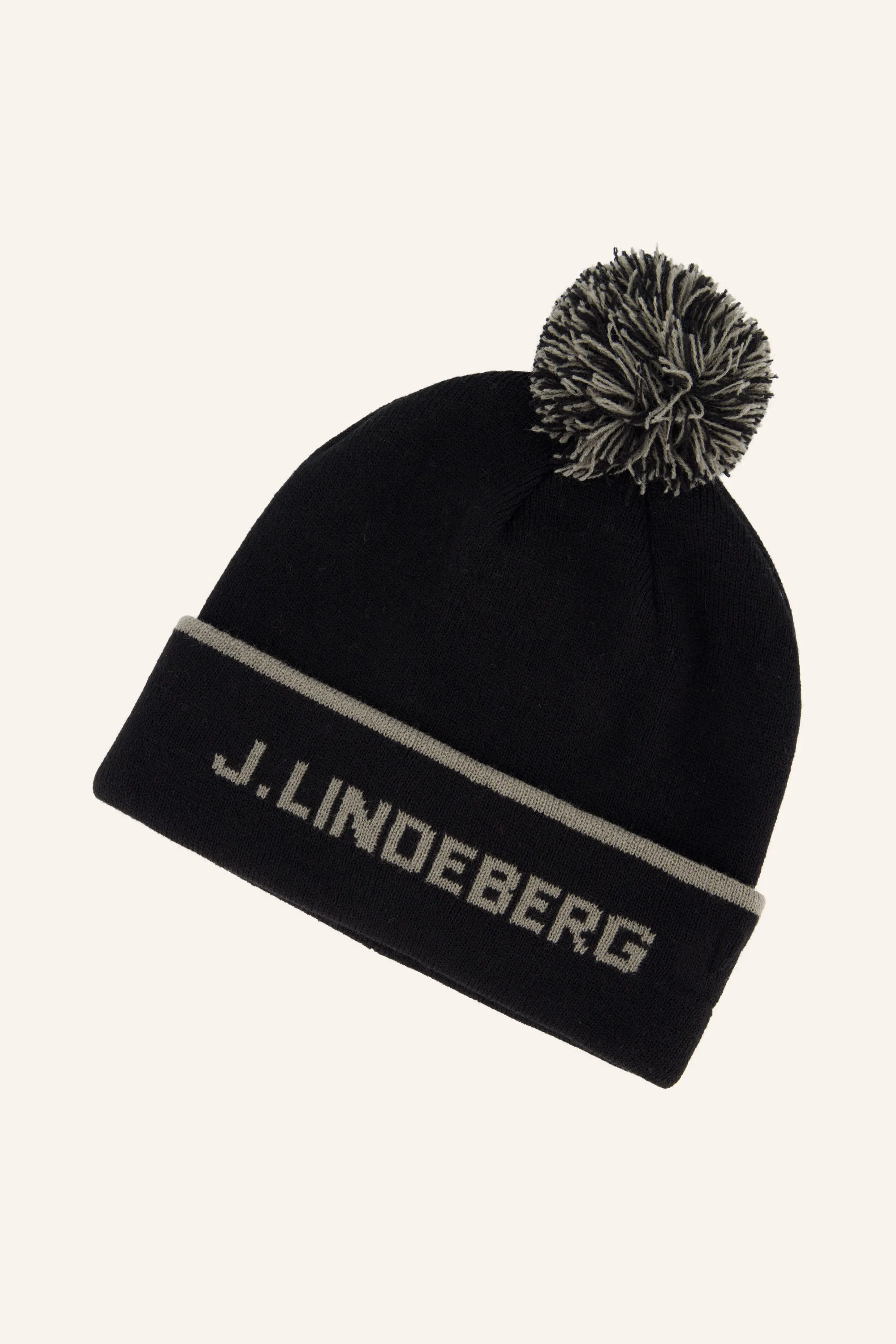 J.LINDEBERG Stripe Beanie (Grösse: ONESIZE, Farbe: schwarz) - online kaufen